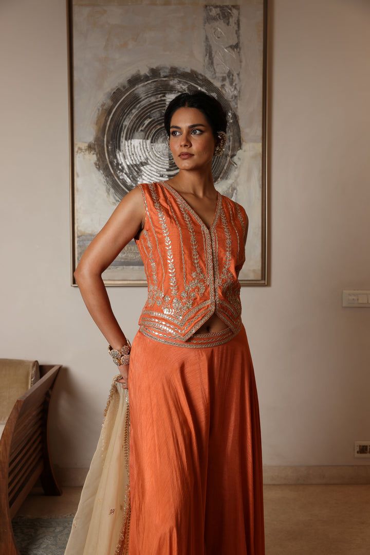 Embroidered Waistcoat Set