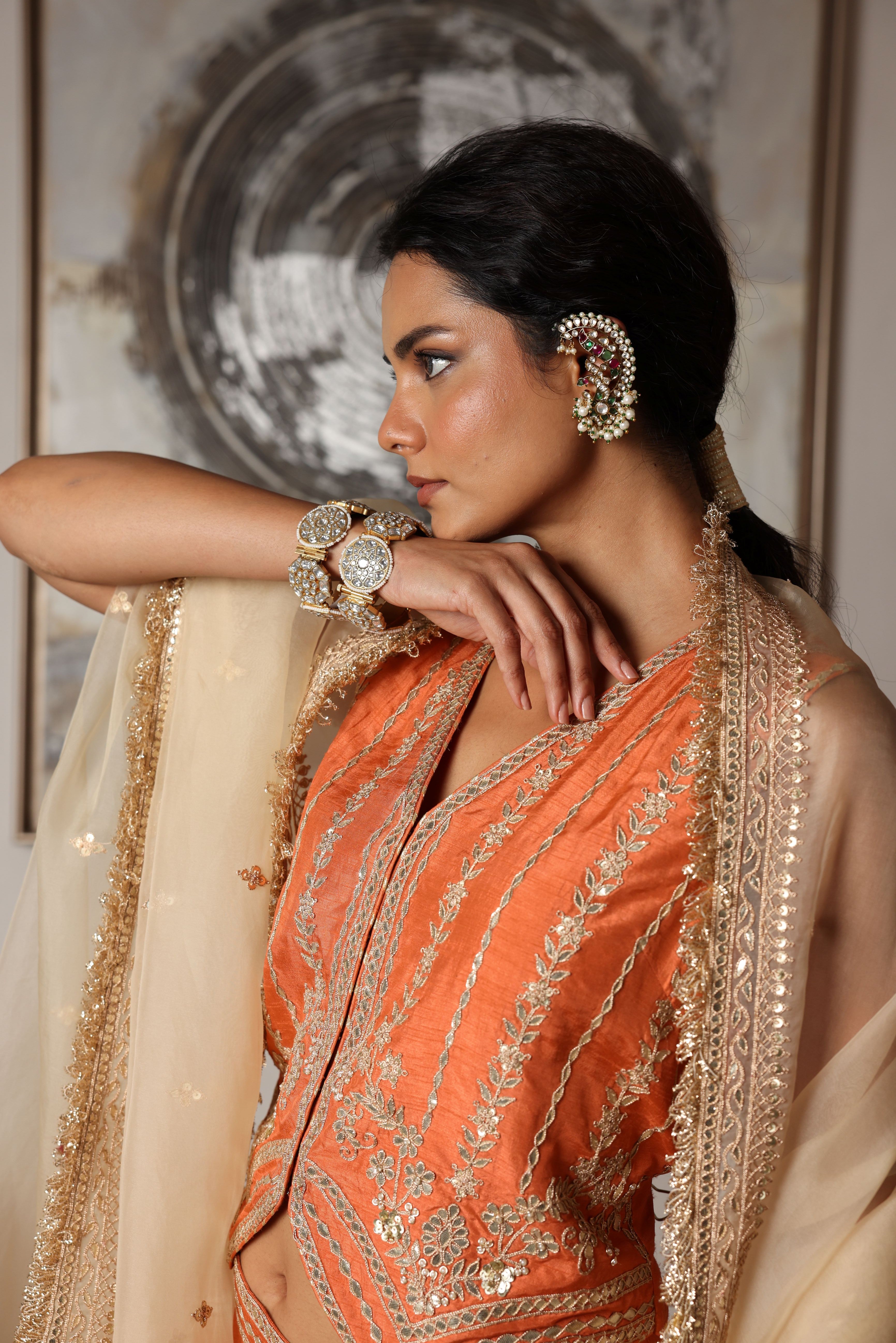 Embroidered Waistcoat Set