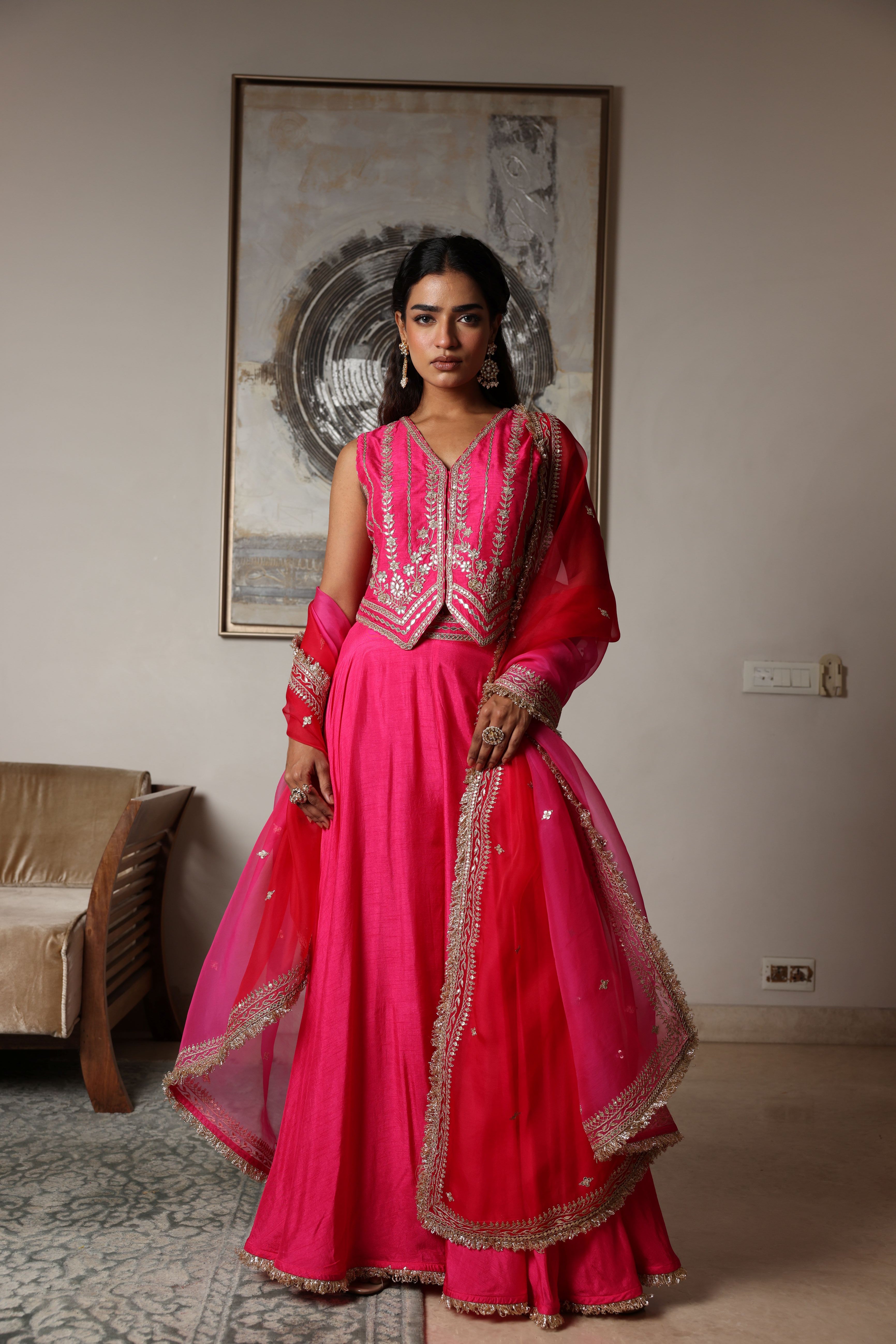 Embroidered Waistcoat Set