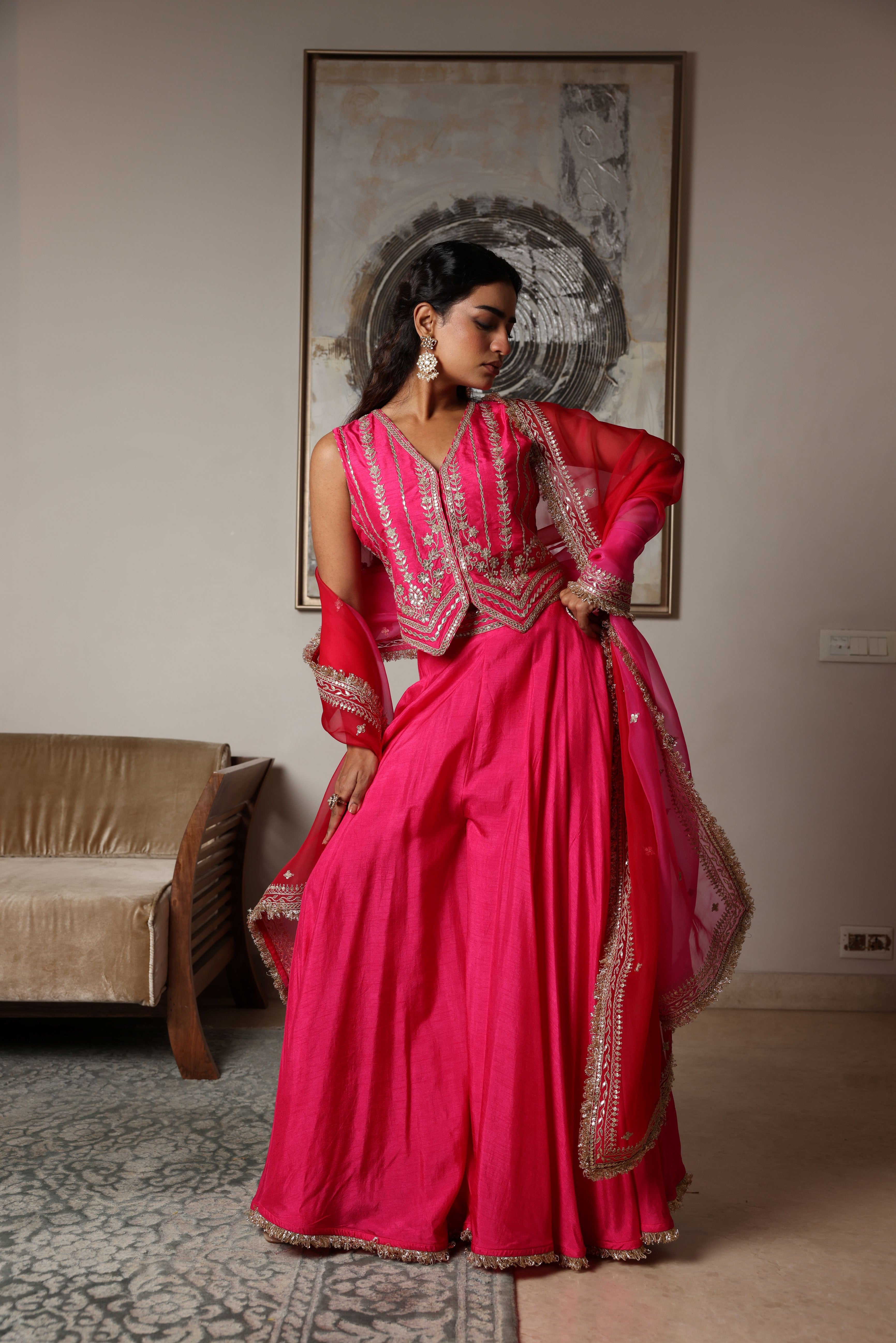 Embroidered Waistcoat Set