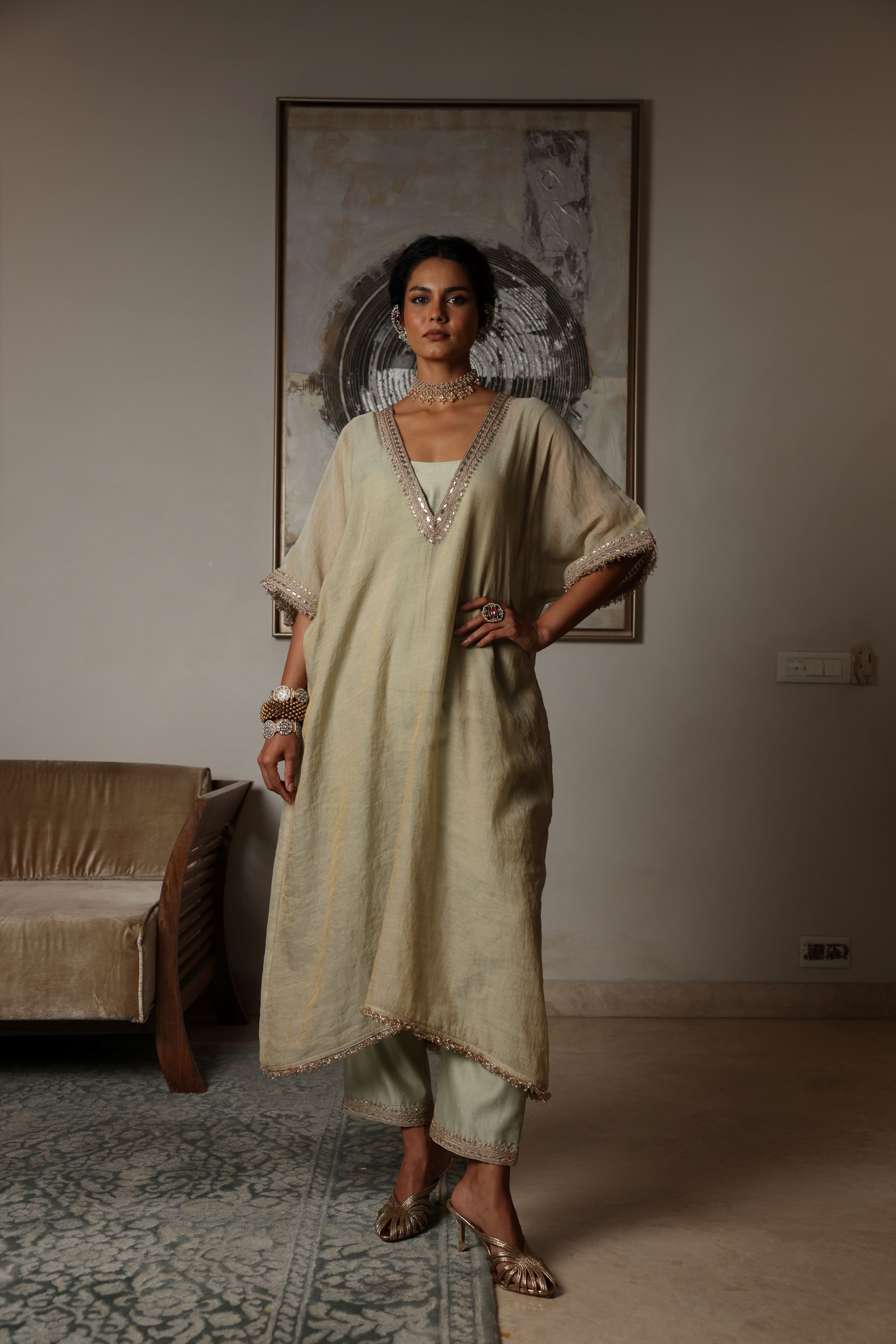 Kaftan Kurta Set