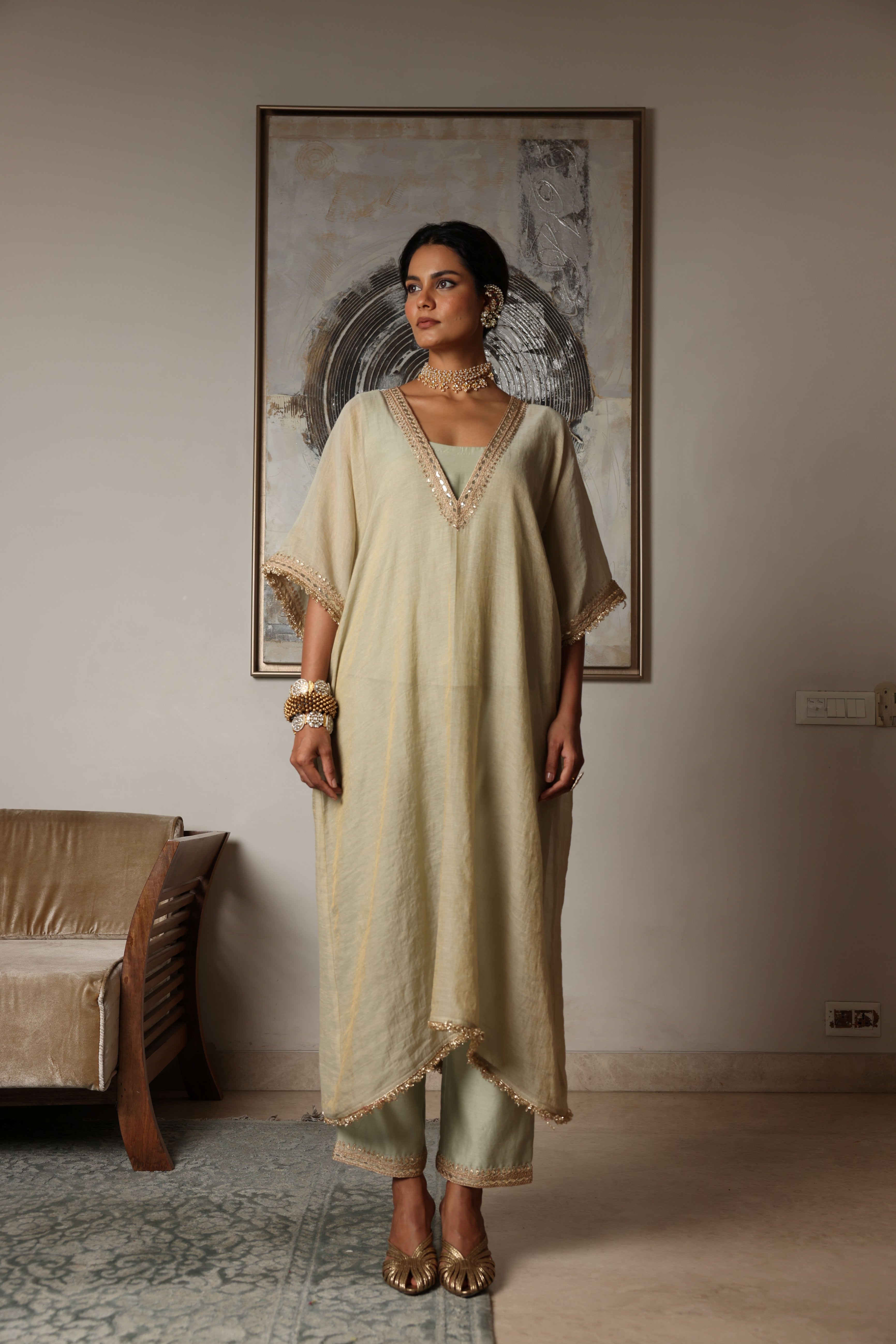 Kaftan Kurta Set
