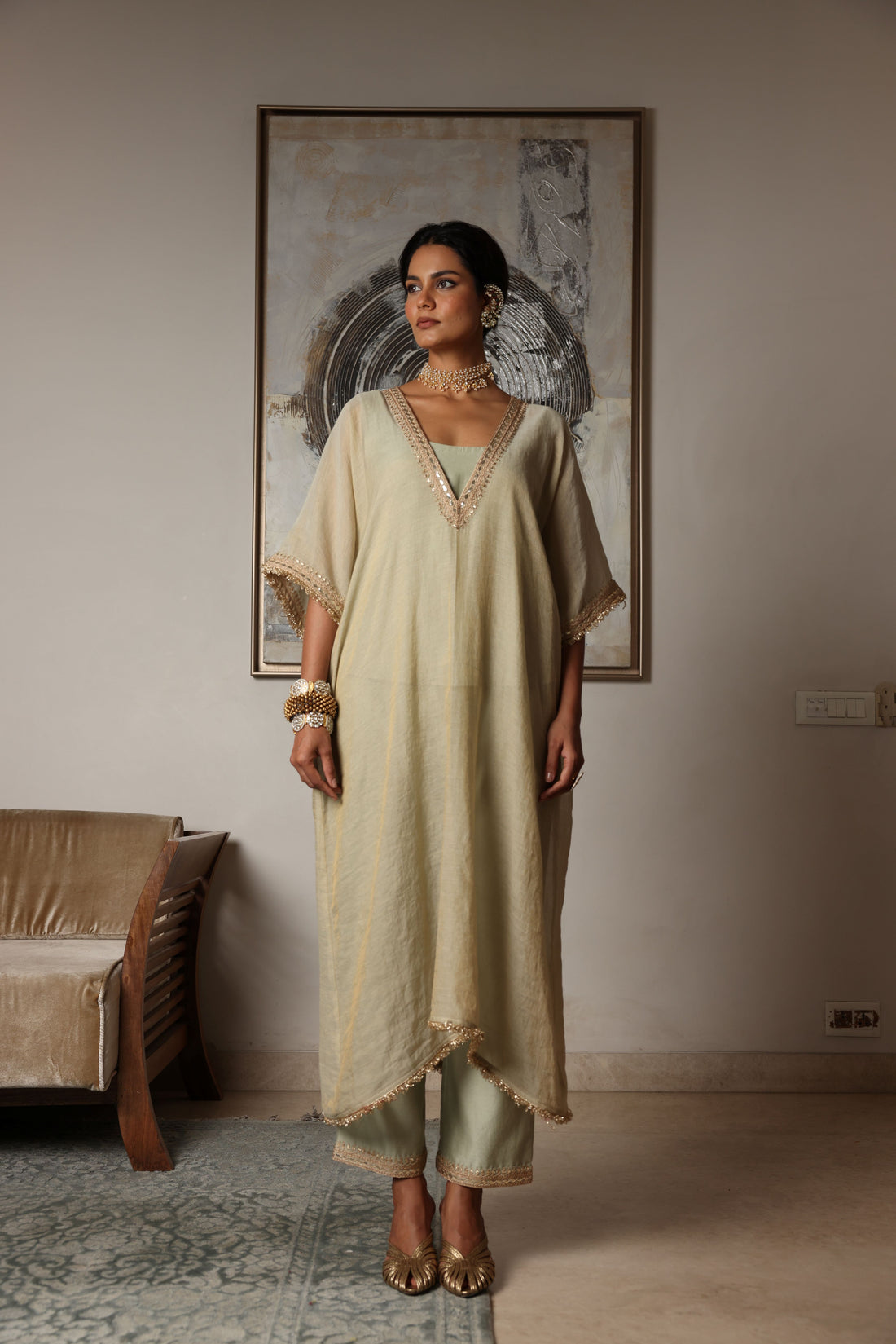 Kaftan Kurta Set