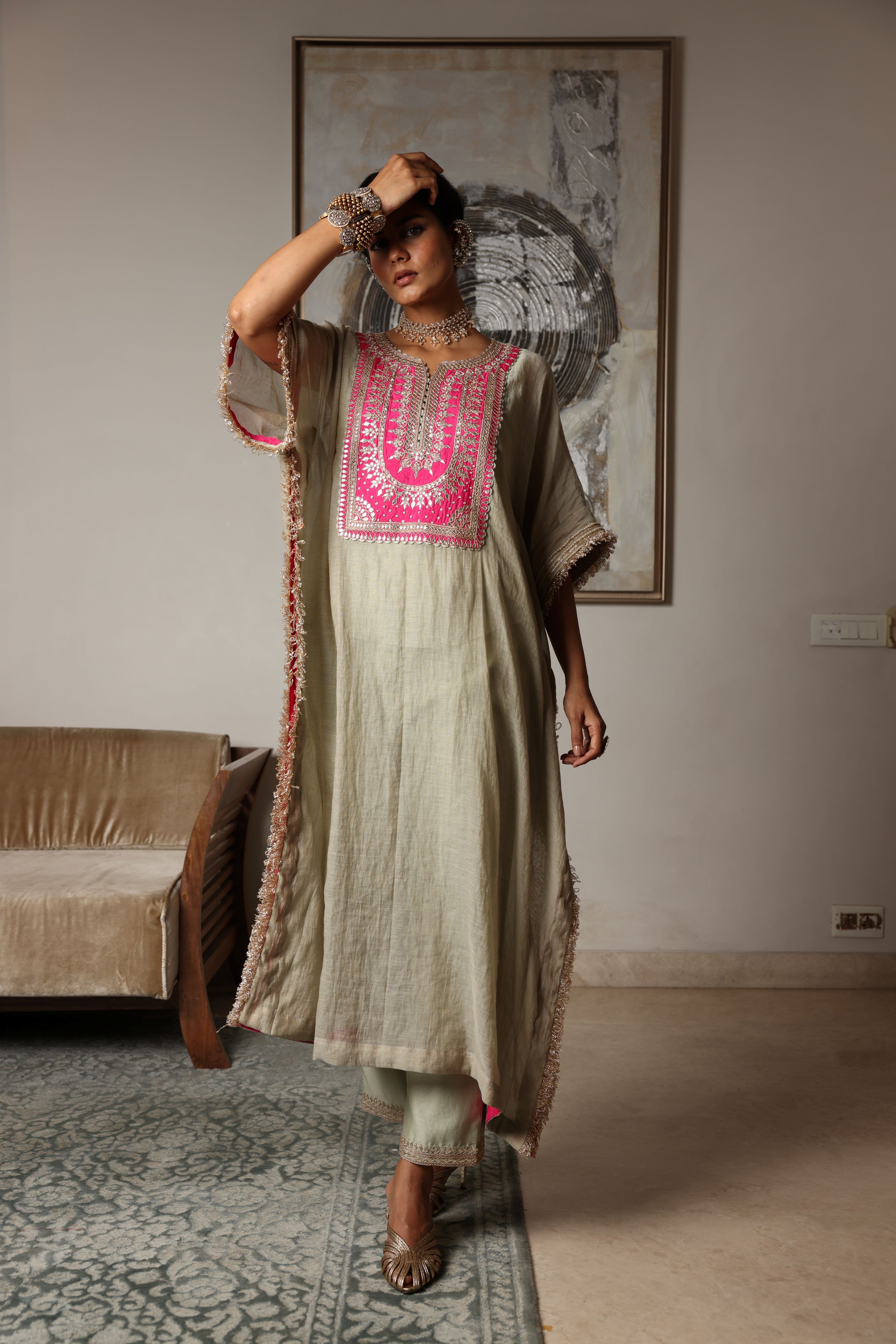 Kaftan Kurta Set