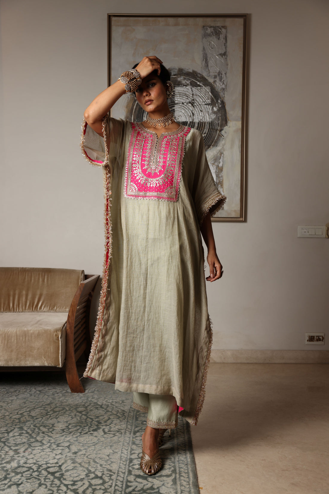 Kaftan Kurta Set