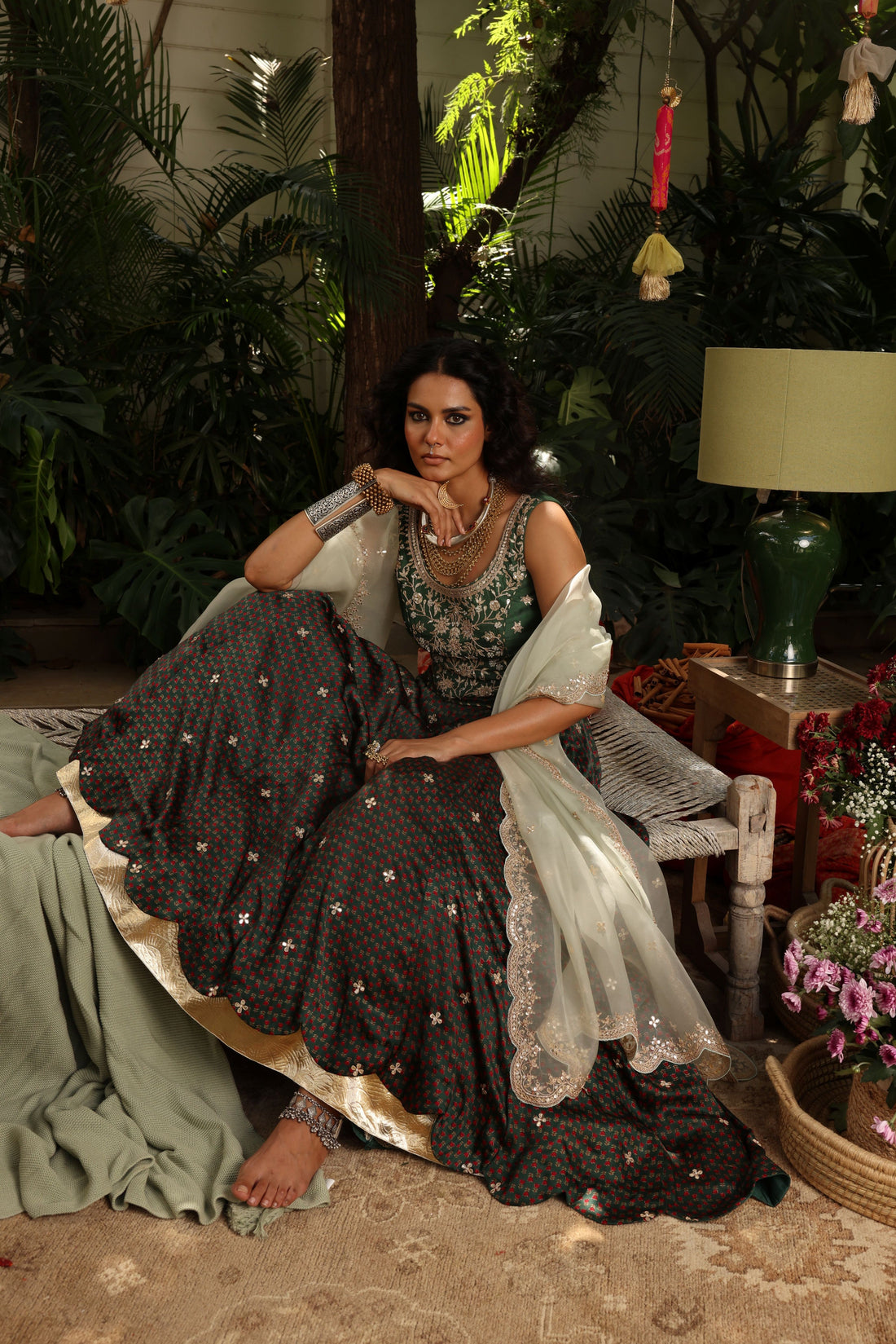 Block Print Lehenga Set