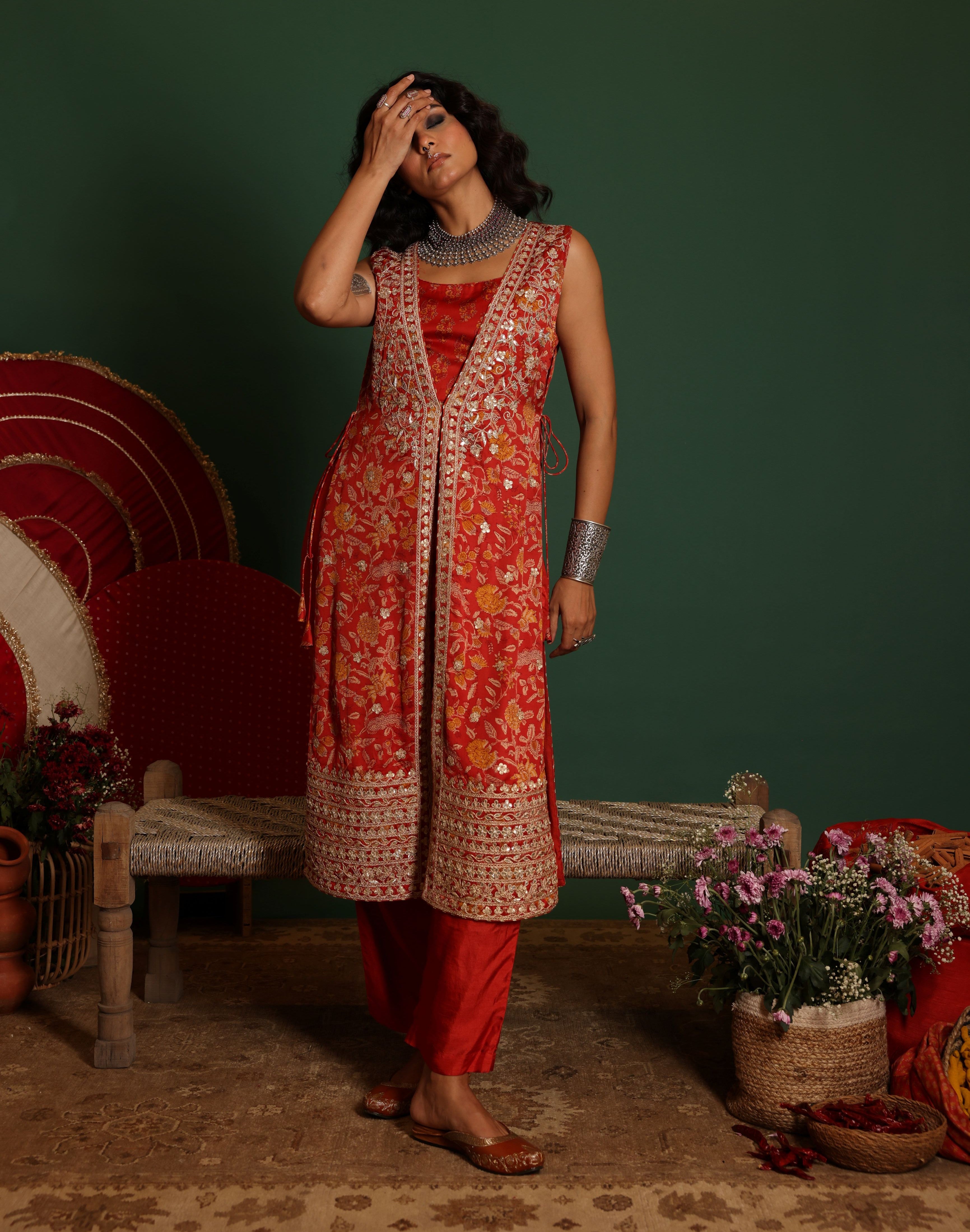 Embroidered Co-ord Set