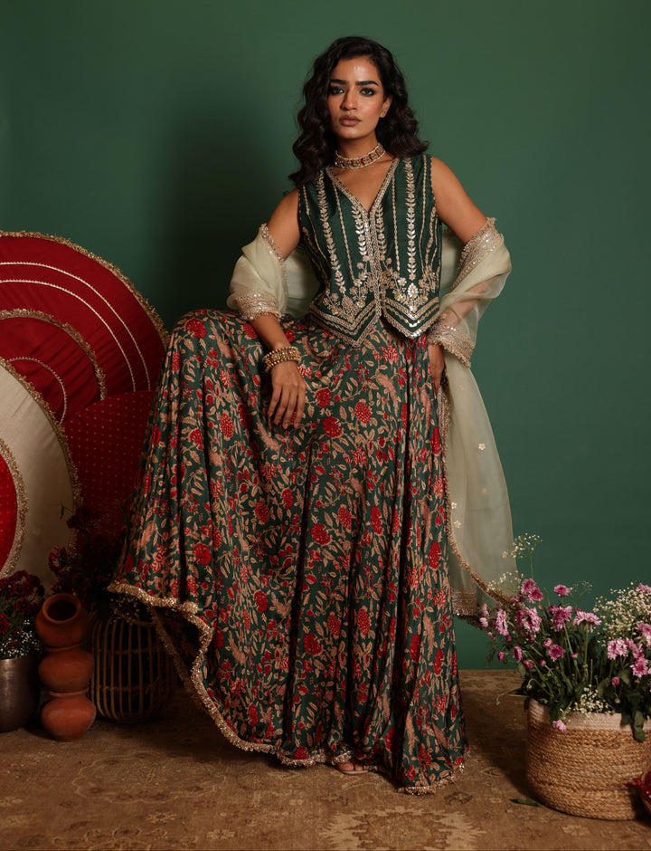 Embroidered Waistcoat Set