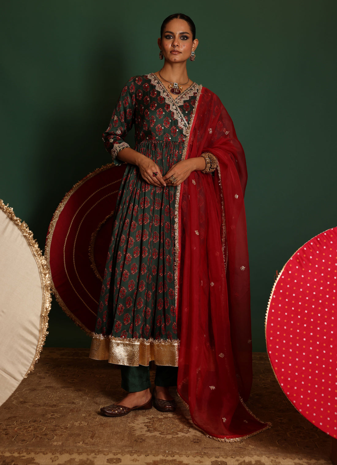 Angrkha Anarkali Set