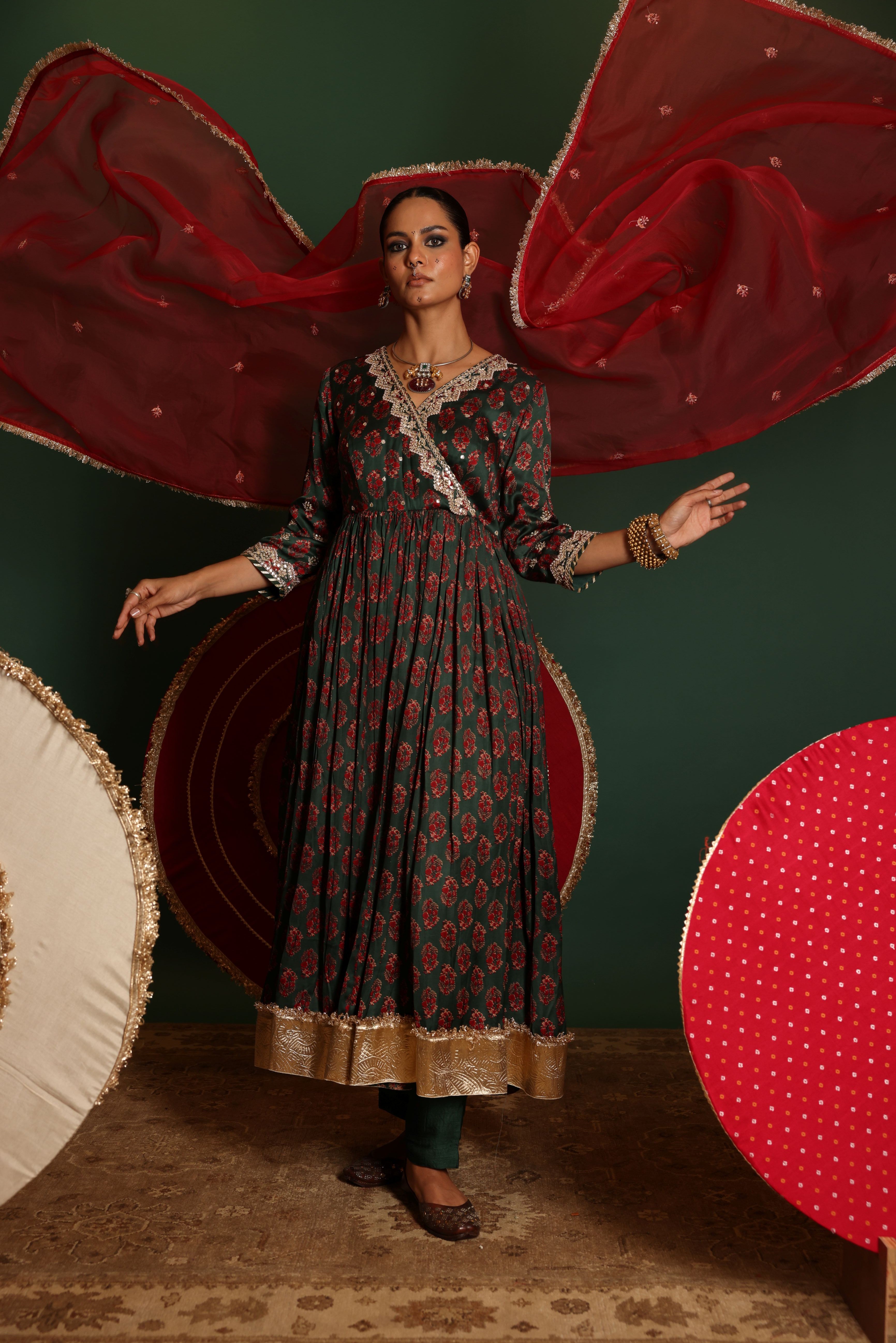 Angrkha Anarkali Set