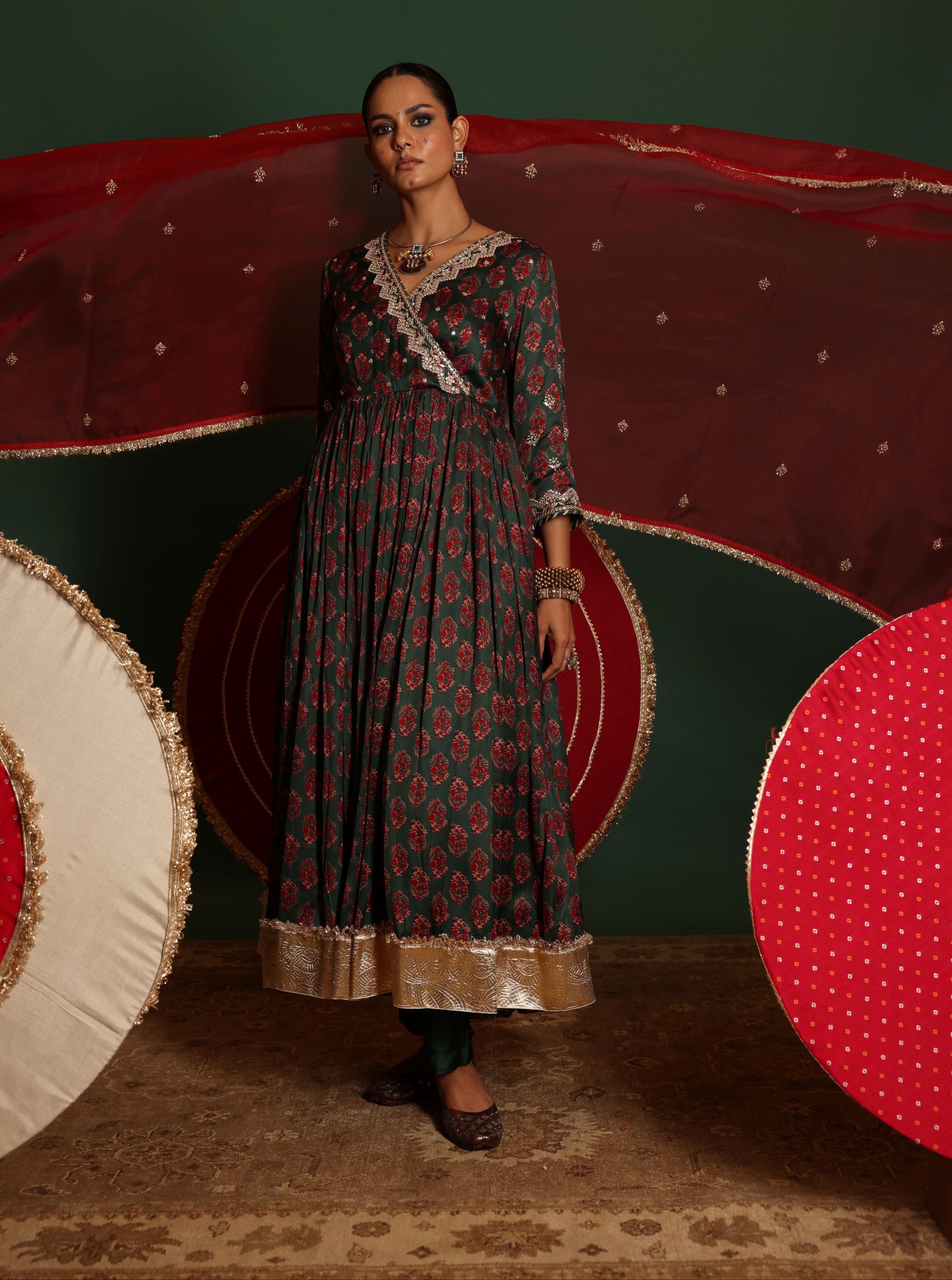 Angrkha Anarkali Set