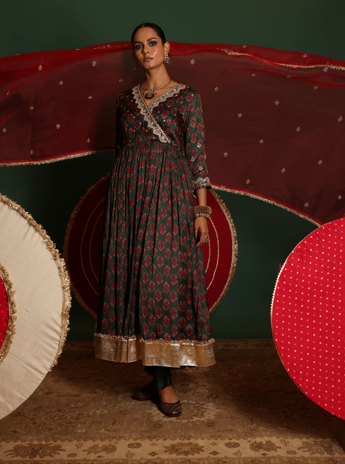 Angrkha Anarkali Set
