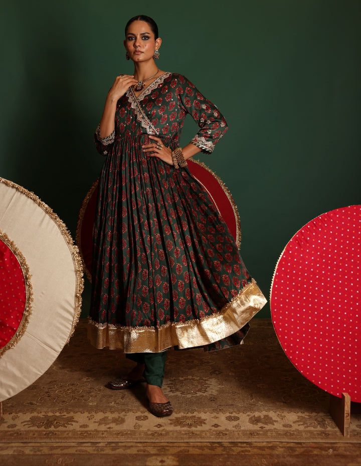 Angrkha Anarkali Set