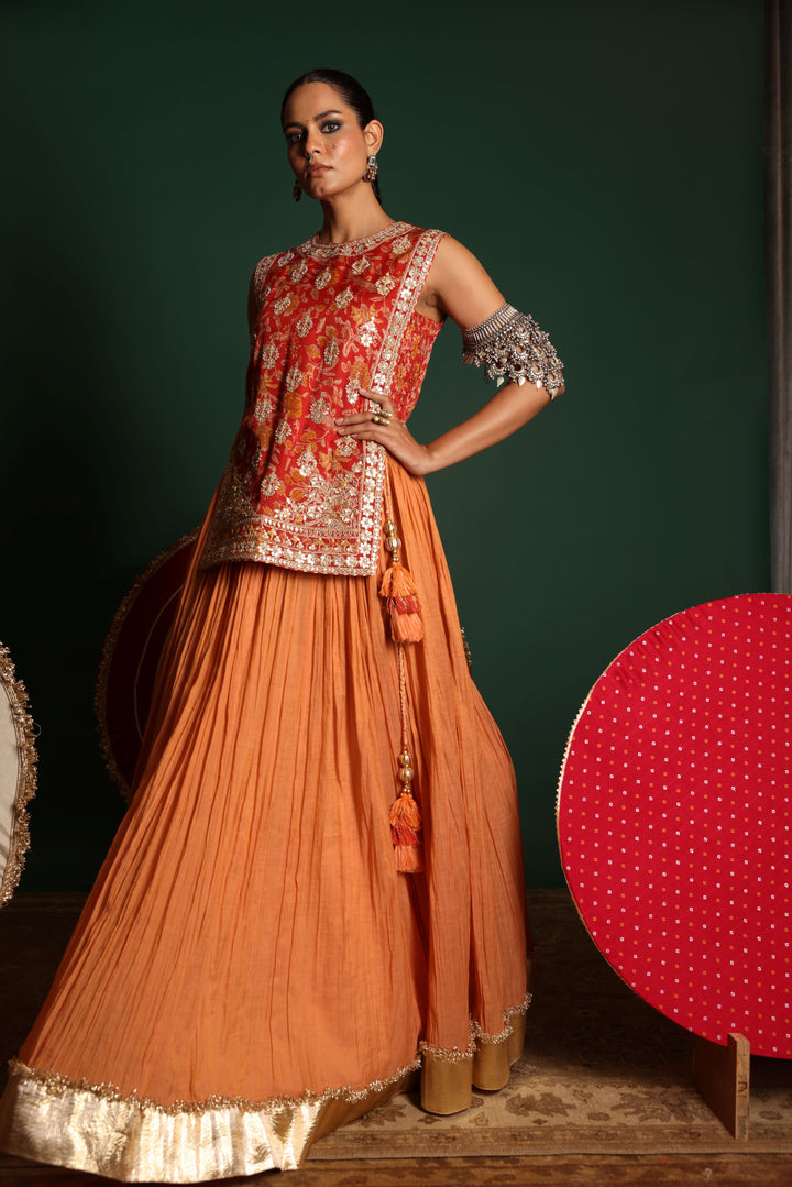 Ethnic Bib Top Set