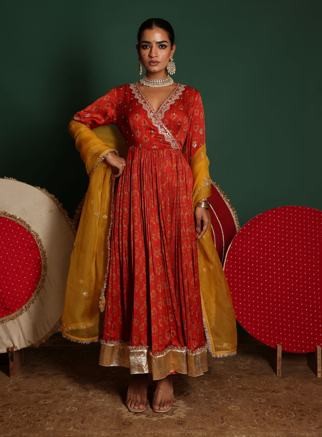 Angrkha Anarkali Set