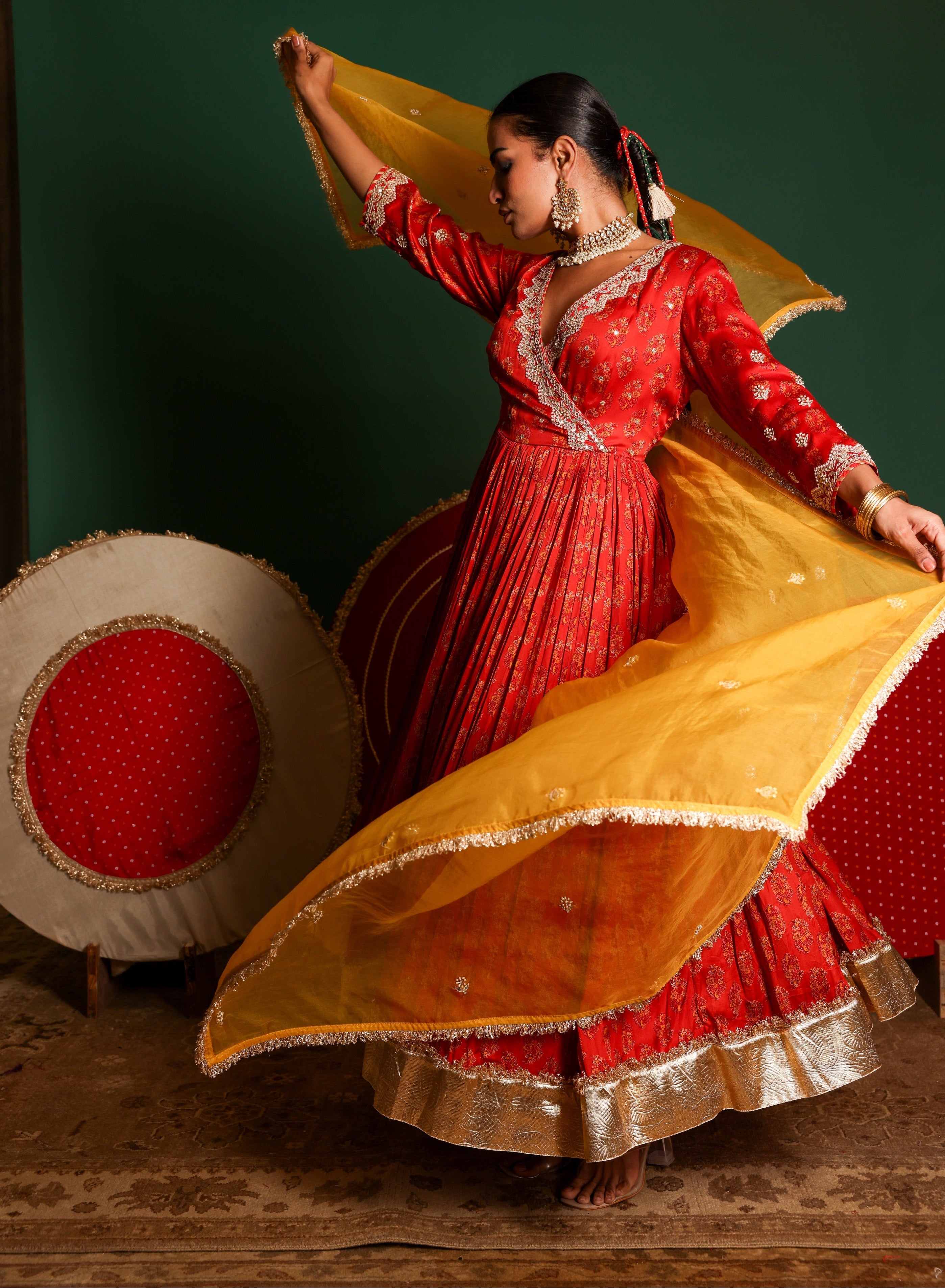 Angrkha Anarkali Set