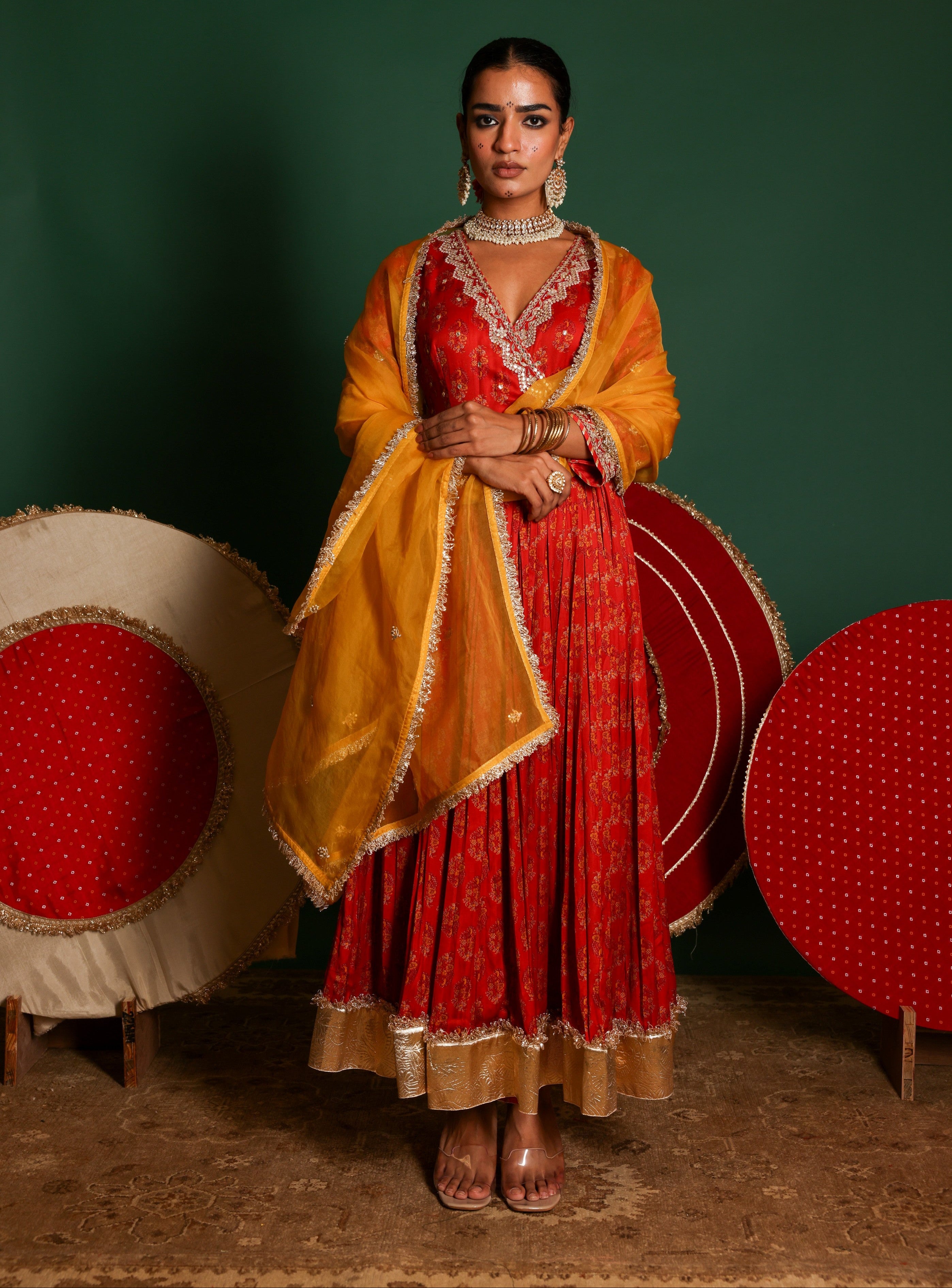 Angrkha Anarkali Set