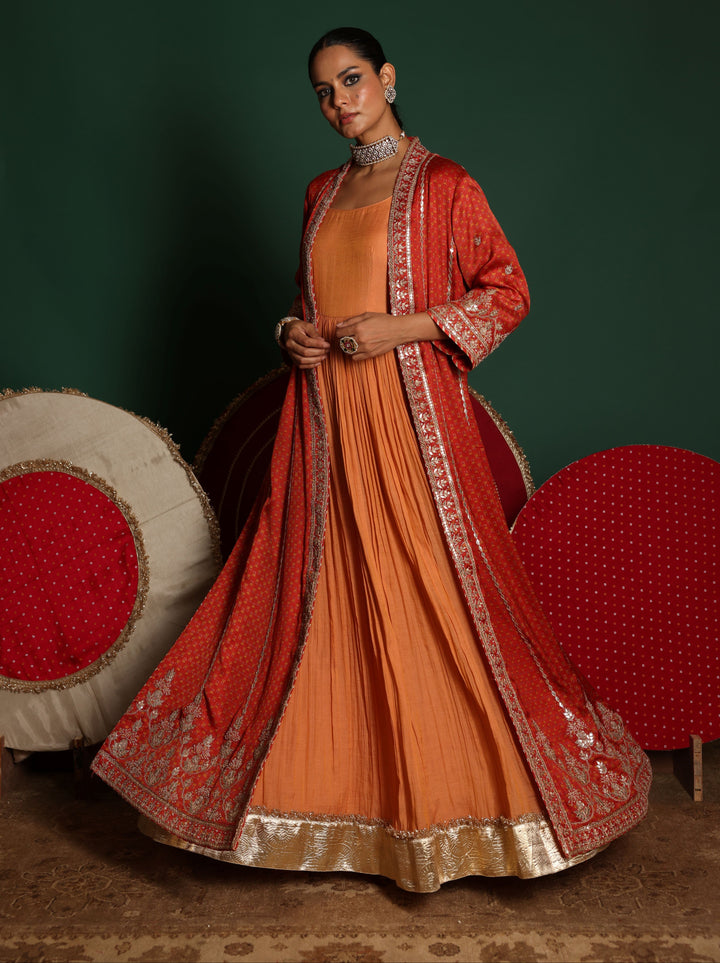 Embroidered Jacket Set