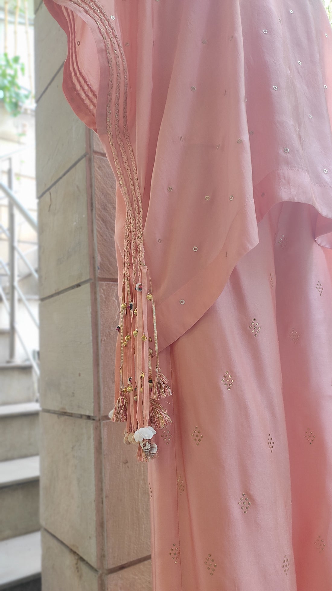 Blush Pearl Tasseled Co-Ord Set
