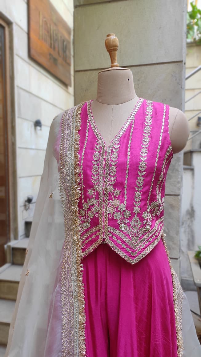 Embroidered Waistcoat Set