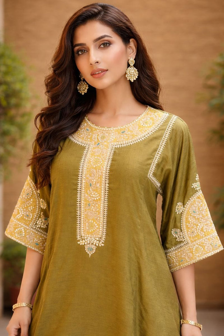 Elegance Embroidered Kurta Set