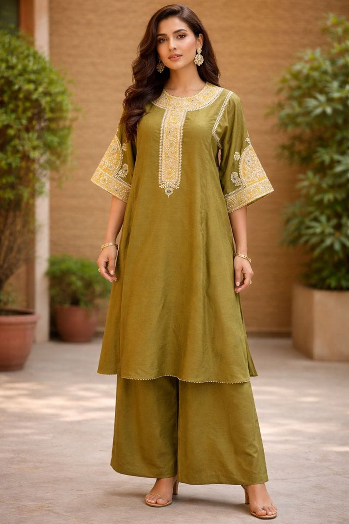 Elegance Embroidered Kurta Set